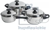 Kuchnia turystyczne i akcesoria - Bo-Camp Zestaw garnków ze stali nierdzewnej - miniaturka - grafika 1