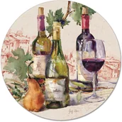 Deski do krojenia - Nuova Cer Easy life r2s SZKLANY TALERZ OBROTOWY typu Lazy Suzan - WINE TABLEAU - miniaturka - grafika 1