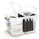 Cep Pojemnik biurowy Smartbox, 65l, transparentny CHW686-90 - Pojemniki biurowe - miniaturka - grafika 2