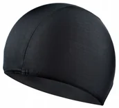 Pływanie - Czepek Pływacki Na Basen Materiałowy Lycra Czarny - miniaturka - grafika 1