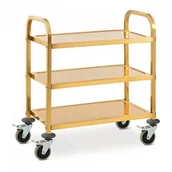 Wózki na żywność - Royal Catering Wózek kelnerski - 3 półki - royal_catering - do 240 kg - półki: 69 x 40 cm 10012422 RCSW 2.1G - miniaturka - grafika 1