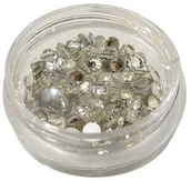 Ozdoby do paznokci - Cyrkonie typu Swarowski 1440 szt SS3 Srebrne - miniaturka - grafika 1