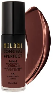 MILANI MILANI - CONCEAL + PERFECT - 2-IN-1 FOUNDATION+CONCEALER - Podkład kryjący do twarzy - 03 LIGHT BEIGE MILPDTW-DOTW-02 - Podkłady do twarzy - miniaturka - grafika 4