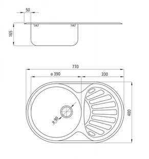 Deante Laura ZEU 011B - Zlewozmywaki - miniaturka - grafika 2