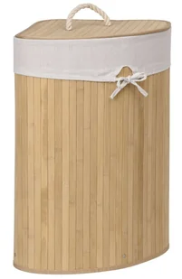 Kosz narożny na pranie bambusowy 60L naturalny - Kosze na bieliznę - miniaturka - grafika 8