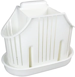 Ociekacz Na Sztućce 3 Komory Czerwony Suszarka - Suszarki do naczyń - miniaturka - grafika 2