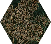 Płytki ceramiczne - Paradyż Urban Colours Green Inserto Heksagon B 17,1x19,8 - miniaturka - grafika 1