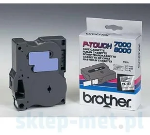 Brother TX151 do PT7000/8000 fol lam przezr /Bk 24 - Papier do drukarek - miniaturka - grafika 6