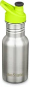 Shakery i bidony sportowe - Klean Kanteen Klean Kanteen Classic Narrow Bottle 355ml with Sport Cap Kids, srebrny  2022 Bidony 1008776 - miniaturka - grafika 1