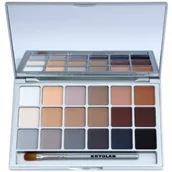 Cienie do powiek - Kryolan Basic Eyes paleta cieni do powiek 18 kolorów odcień V 3 Natural 20 g - miniaturka - grafika 1