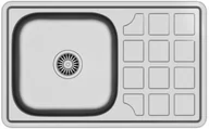 Zlewozmywaki - STEINER Zlewozmywak Louis 111 Steinsteel HD111SAT7848 Satyna - miniaturka - grafika 1