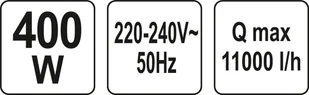 Yato 400W ( YT-85330 ) - Pompy wodne Yato 400W ( YT-85330 ) - Pompy wodne - miniaturka - grafika 6