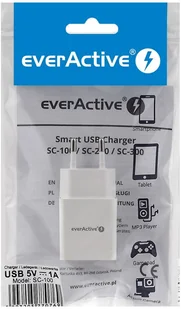 everActive Ładowarka sieciowa everActive SC-100 1xUSB 1A SC100 - Ładowarki do telefonów - miniaturka - grafika 4