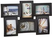 Ramki na zdjęcia - Relaxdays ramka na zdjęcia do wielu zdjęć, Collage do 6 obrazy, ramki na zdjęcia w optyce 3d, do zawieszenia, różne kolory 10021998_46 - miniaturka - grafika 1