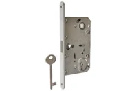 Zamki i wkładki - Assa Abloy Zamek magnetyczny MEDIANA POLARIS (AGB)90/50 czoło 18 klucz chrom mat. bez zaczepu regulowanego. - miniaturka - grafika 1