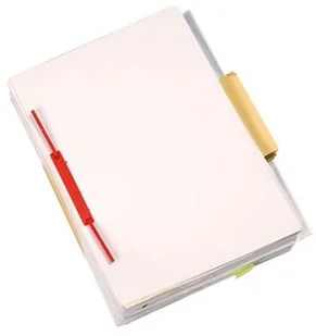 Q-Connect Klipsy archiwizacyjne D-Clip, grubość pliku max. 8cm, czerwony KF02281 - Spinacze i klipsy do papieru - miniaturka - grafika 4