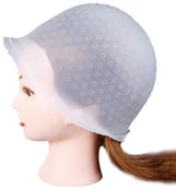 Pozostałe akcesoria fryzjerskie - Poniks Czepek do pasemek kauczukowy + szydełko HS53739 - miniaturka - grafika 1