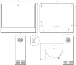 Delta poznan SZAFA RACK WISZĄCA R19-3U/350/B R19-3U/350/B - Szafy rack - miniaturka - grafika 8