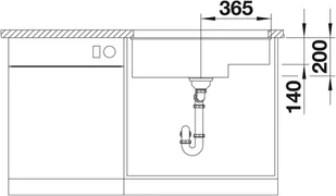 Blanco SUBLINE 700-U LEVEL (523542) - Zlewozmywaki - miniaturka - grafika 6