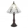 Lampy stojące - Clayre & Eef Lampka Stołowa Tiffany A Clayre & Eef - miniaturka - grafika 1
