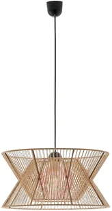 Viokef Lampa wisząca Argela z podwójnym kloszem naturalna - Lampy sufitowe - miniaturka - grafika 3