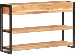 vidaXL Szafka, 120x30x75 cm, lite drewno akacjowe 321803 - Szafki do salonu - miniaturka - grafika 5