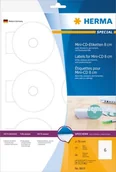 Etykiety do drukarek - Herma CD-Etiketten Mini A4 wei 78 mm Papier opak 60 St. - 8619 - miniaturka - grafika 1