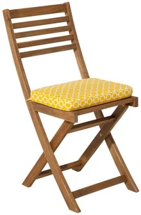 Beliani Zestaw 2 poduszek na krzesła ogrodowe żółty FIJI - Ławki ogrodowe - miniaturka - grafika 2