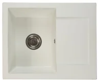 Zlewozmywaki - Brado Zlewozmywak granitowy DONZO biały donzobi - miniaturka - grafika 1