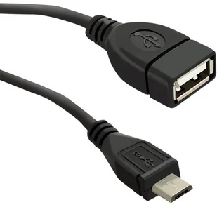 Qoltec Kabel USB 2.0 A żeński / micro USB Męski 0,2m 50404 - Kable USB - miniaturka - grafika 4