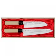 Noże kuchenne - Satake Magaroku Saku 2 Szt Jasnobrązowy Noże Kuchenne Ze Stali Nierdzewnej - miniaturka - grafika 1