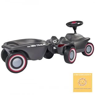BIG Przyczepka do jeździka Bobby Car Neo Grafitowa STREFADZIECIAKOW.PL 56267 - Jeździki dla dzieci - miniaturka - grafika 11
