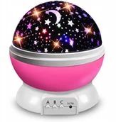 Projektory dla dzieci - Lampka Nocna Led 2w1 Projektor Gwiazd Obrotowa 360 - miniaturka - grafika 1
