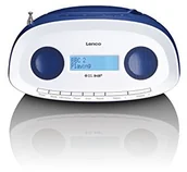 Radia - Lenco SCD-69 Przenośny Boom Box DAB +/FM radio z CD i USB, wejście AUX, MP3 niebieski SCD-69 blue - miniaturka - grafika 1