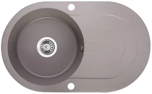Laveo Dafne - zlewozmywak 2-komorowy bez ociekacza szary SBD 520T - Zlewozmywaki - miniaturka - grafika 3