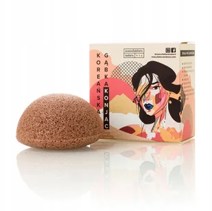 MANUFAKTURA NATURA Koreańska Gąbka Konjac ze Skałą Wulkaniczną, Manufaktura Natura - Akcesoria do oczyszczania twarzy - miniaturka - grafika 2