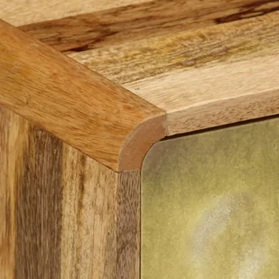 vidaXL Szafka pod telewizor, lite drewno mango, 120 x 30 x 45 cm - Szafki RTV - miniaturka - grafika 2