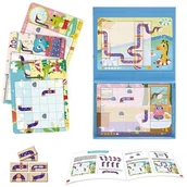 Puzzle - Tooky Toy Lumarko Gra Logiczna Tablica Magnetyczna Układanka Puzzle dla Dzieci 40 el.! TF185 Lek - miniaturka - grafika 1