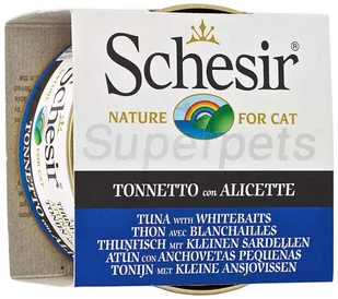 Schesir Natural z ryżem 6 x 85 g Czysty tuńczyk i małe sardynki z ryżem - Mokra karma dla kotów - miniaturka - grafika 5