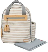Torby i organizery dla mam - Skip Hop Riverside, Plecak do wózka, Oyster Stripe - miniaturka - grafika 1