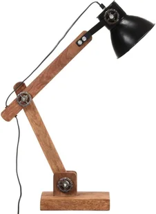 VidaXL Industrialna lampa stołowa, czarna, okrągła, 58x18x90 cm, E27 320553  VidaXL - Lampy pozostałe - miniaturka - grafika 4