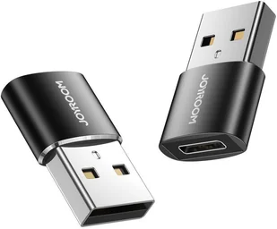 JOYROOM Adapter USB typ A USB typ C JOYROOM S-H152 2szt Czarny - Adaptery i przejściówki - miniaturka - grafika 2
