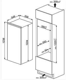 Smeg SD7205SLD2P - Lodówki do zabudowy - miniaturka - grafika 3