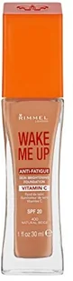 Rimmel Wake Me Up Anti-Fatigue Foundation SPF15 podkład rozświetlający 30ml 400 Natural Beige - Podkłady do twarzy - miniaturka - grafika 2