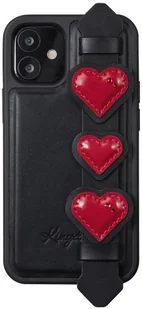 Kingxbar Sweet Series żelowe etui ozdobione oryginalnymi Kryształami Swarovskiego z podstawką iPhone 12 Pro / iPhone 12 czarny - Etui i futerały do telefonów - miniaturka - grafika 2