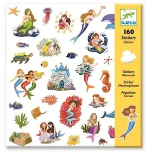 Djeco Naklejki SYRENKI DJ08885 - Przybory szkolne - miniaturka - grafika 2