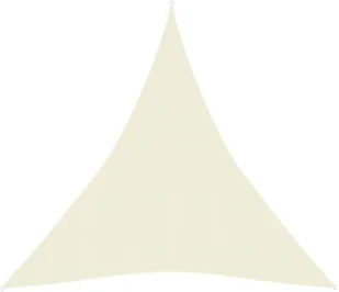 VidaXL Żagiel przeciwsłoneczny, 160 g/m, kremowy, 5x6x6 m, HDPE 311208 VidaXL - Parasole ogrodowe - miniaturka - grafika 2