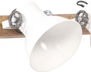 VidaXL Industrialna lampa ścienna, biała, 45x25 cm, E27 320518  VidaXL - Lampy sufitowe - miniaturka - grafika 5