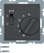 Gniazdka elektryczne - Berker Q1/Q3/Q7 antracyt regulator temperatury [20306086] B_20306086 - miniaturka - grafika 1