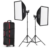 Kamery cyfrowe - akcesoria - Godox Zestaw lamp LED z akcesoriami Godox SL100D - miniaturka - grafika 1